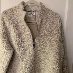 Wool Quarter Zip Up Pullover